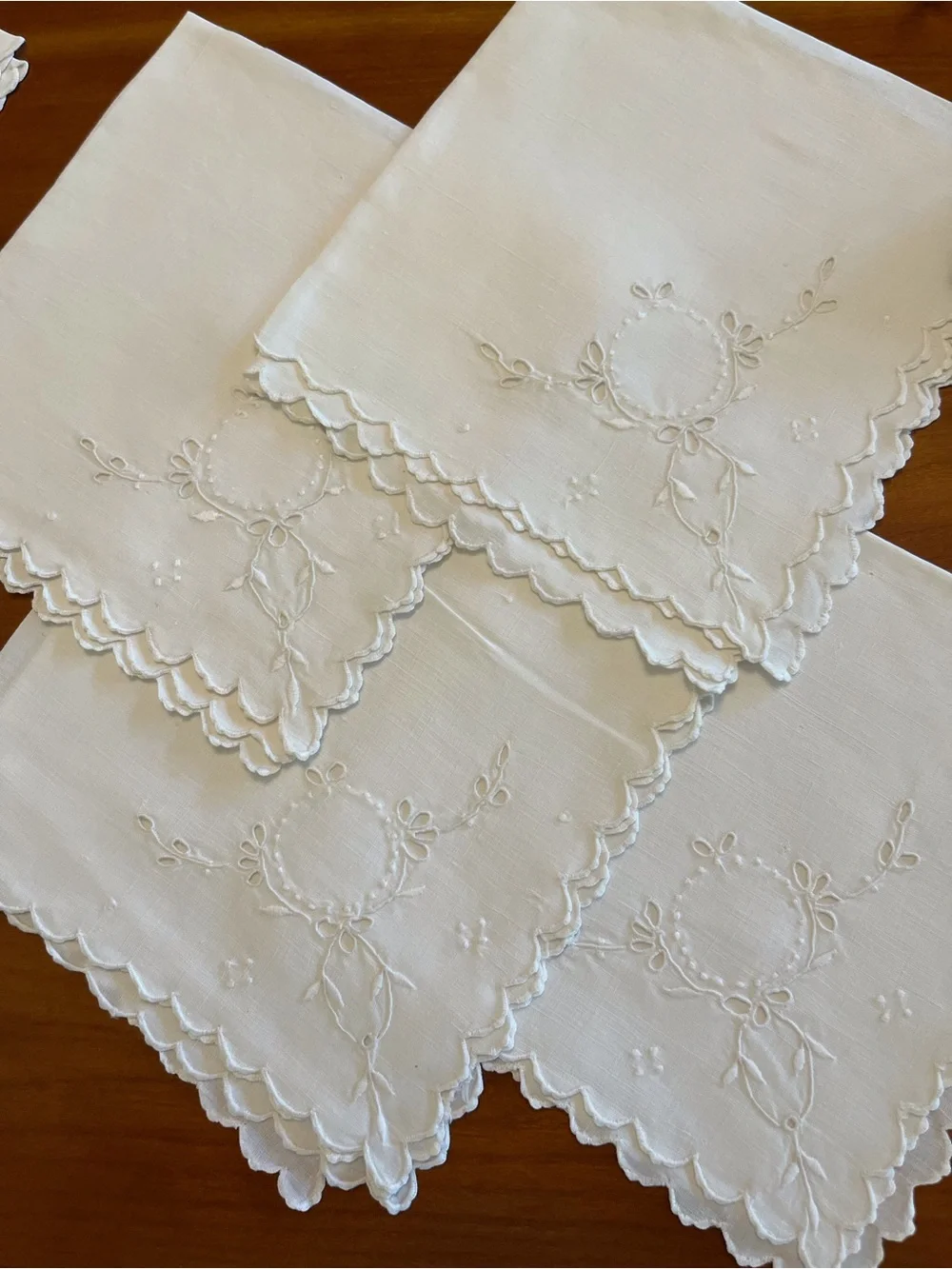 Vintage Hand-Embroidered Napkins - Picture 6 of 11